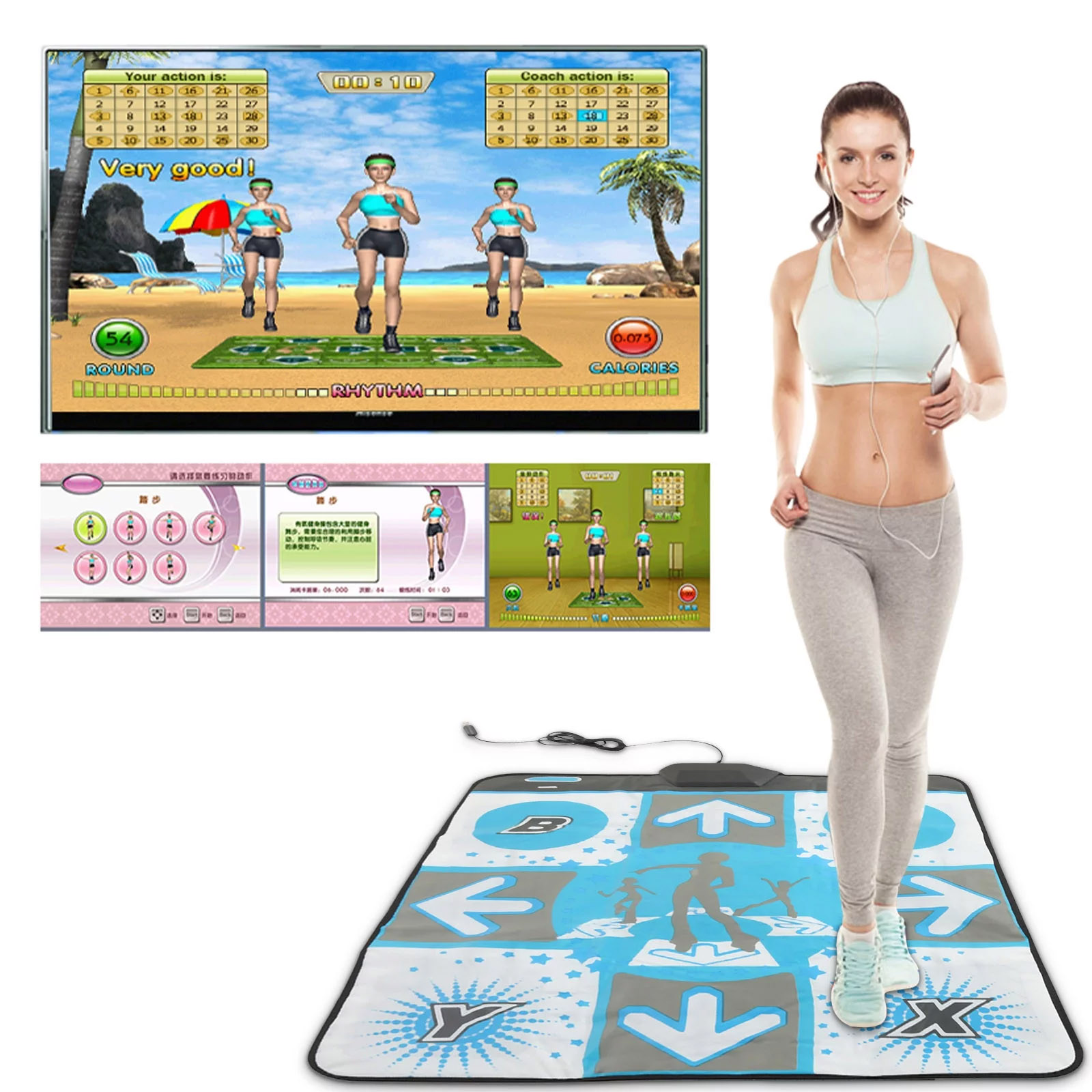 Party Games Console - Non-Slip Party Single Dancing Pad Dance
