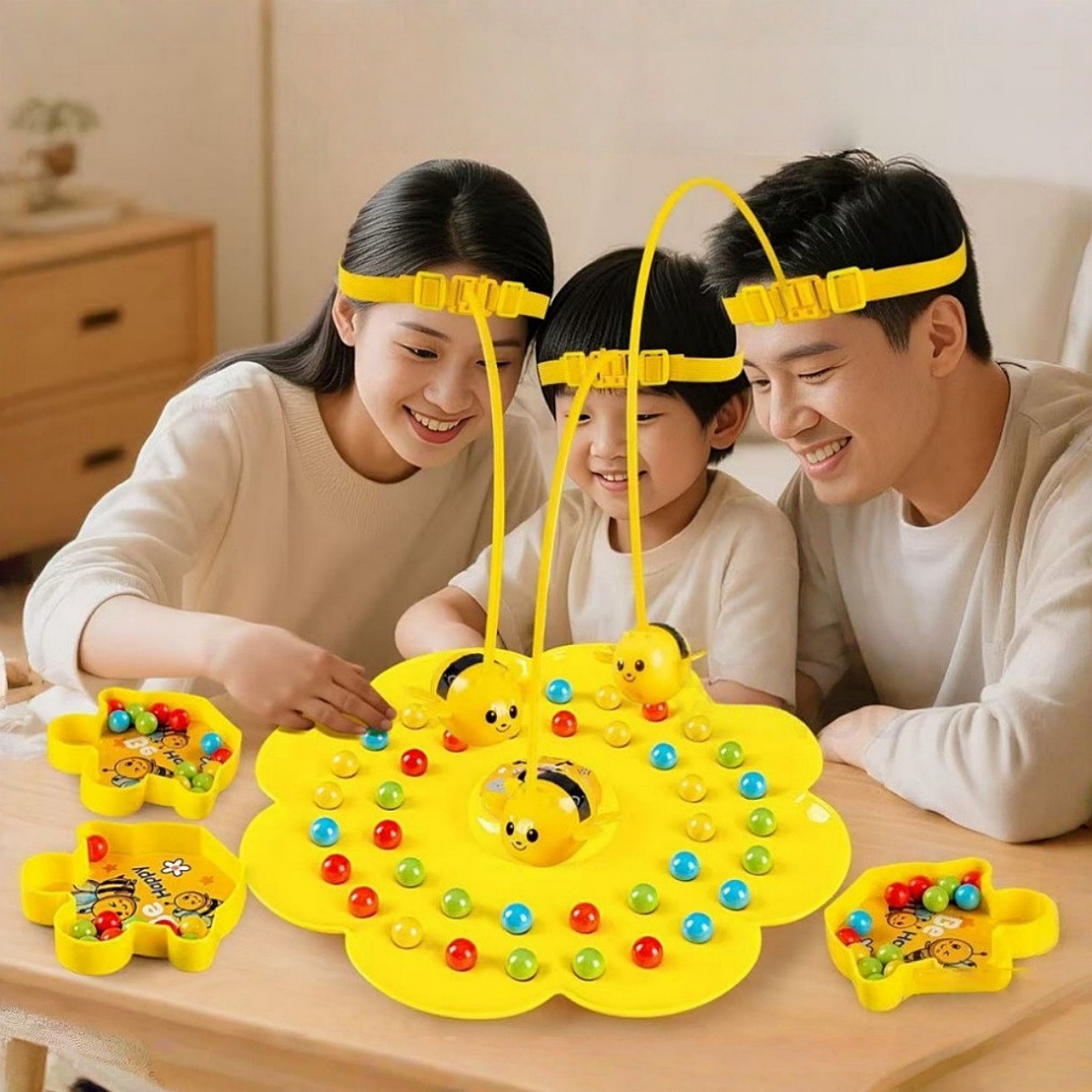 Party Games Kids Indoor - Little Bumblebee Multifunctional Board Game Puzzle