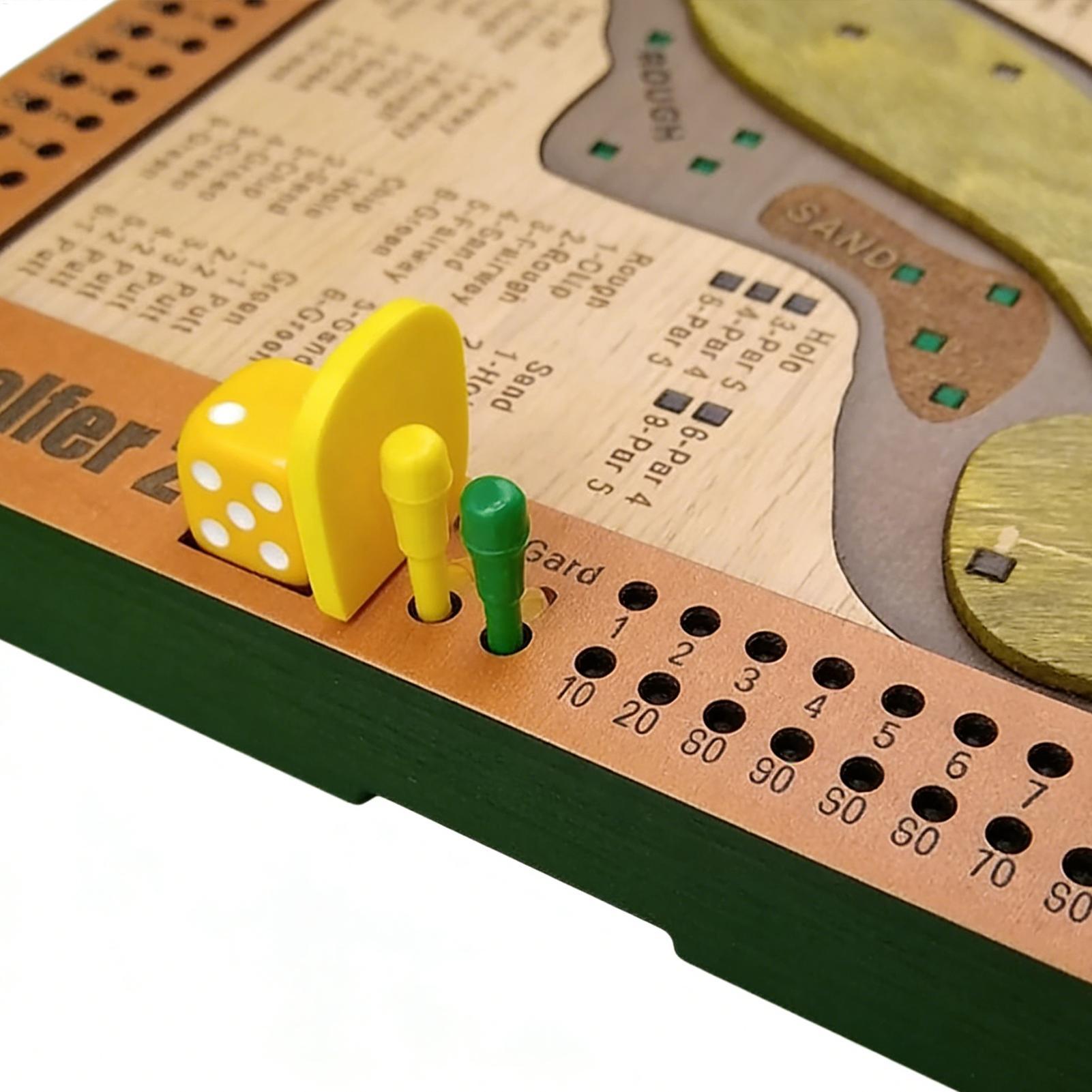 Golf Dice Game Wooden Challeng - Party Games Console のレビューと価格