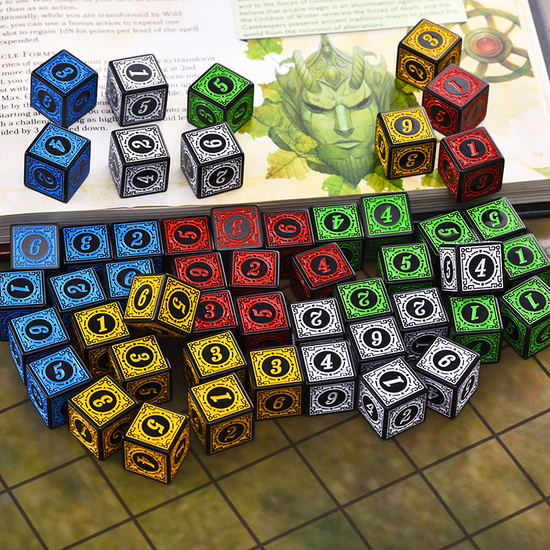10PCS/Set Acrylic Dice Set D6  - Party Games Easter のレビューと価格