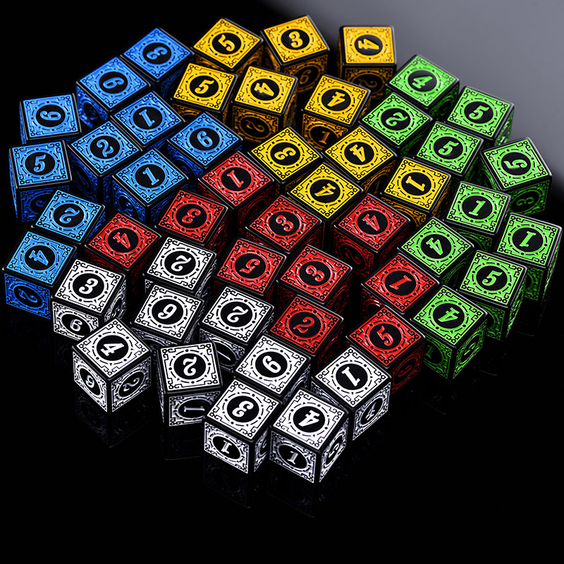 10PCS/Set Acrylic Dice Set D6  - Party Games Easter のレビューと価格