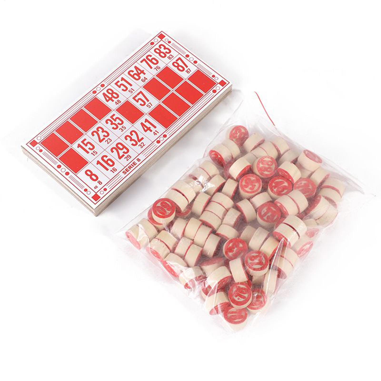 Bingo Set Funny Vintage Wooden - Play Friends Party Games のレビューと価格