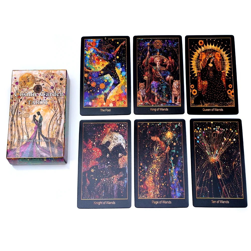 Cosmic Garden Tarot Deck 78 Ca - Party Games Juegos De Mesa のレビューと価格