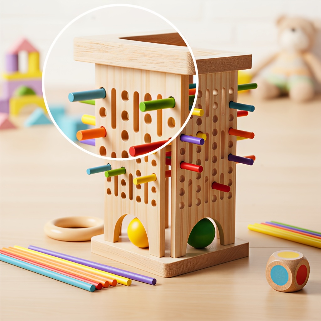 Montessori Wooden Board Game C - Party Games Kids Indoor のレビューと価格