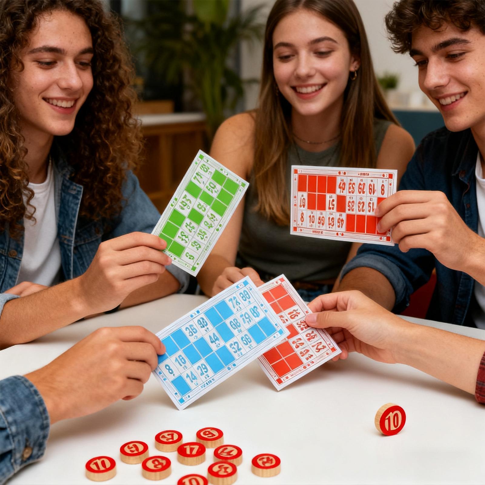 Vintage Wooden Bingo Game Set  - Party Games Easy のレビューと価格