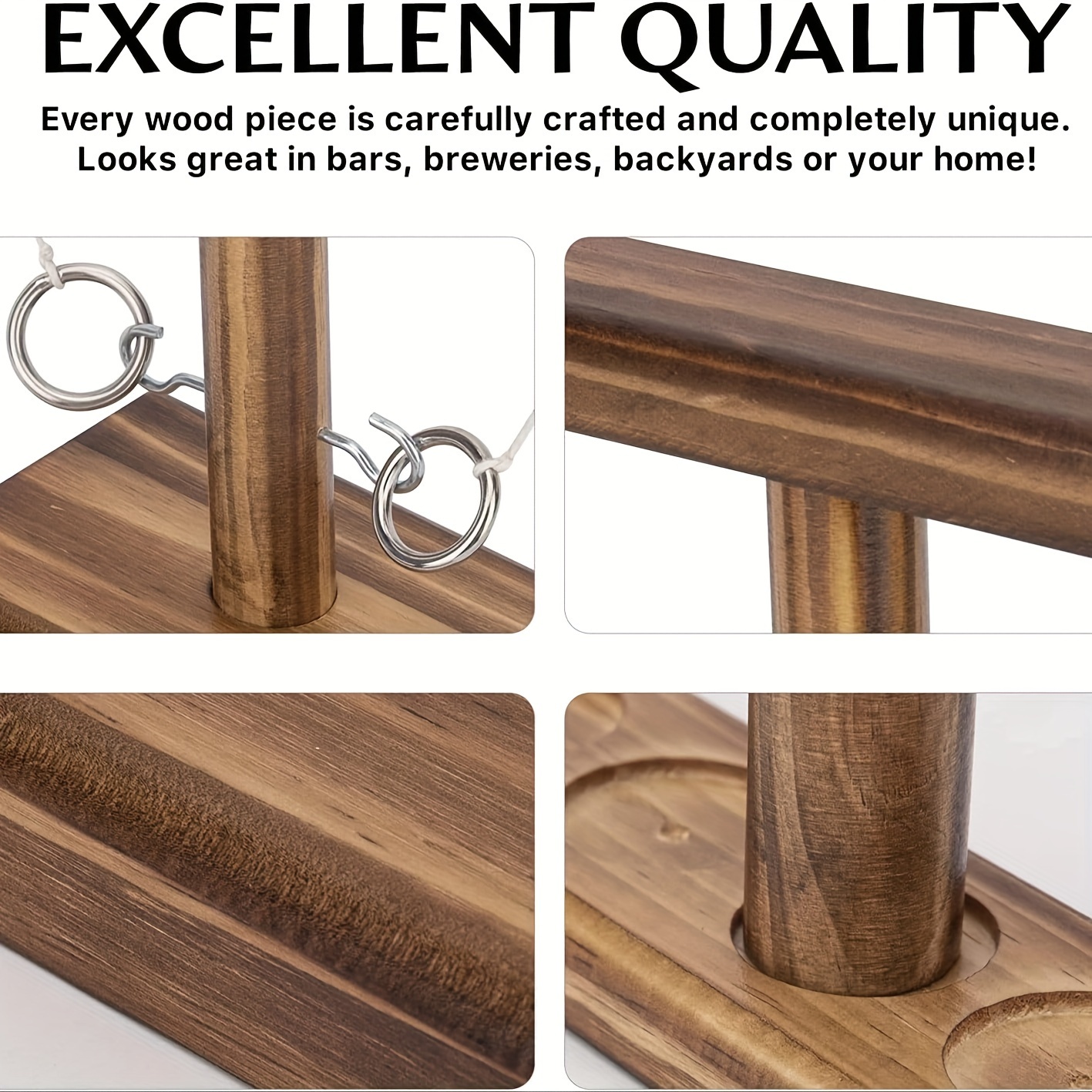Ultimate Wooden Ring Throw Gam - Party Games Easy のレビューと価格