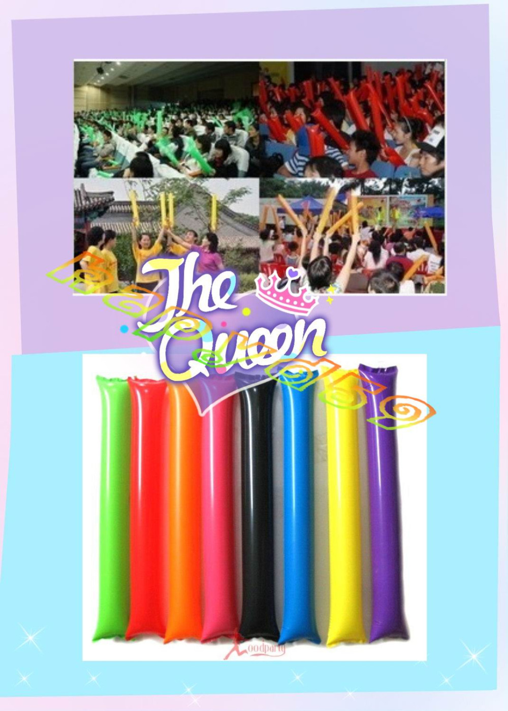 100pcs 60cm clapper ballon bea - Party Games Easter のレビューと価格