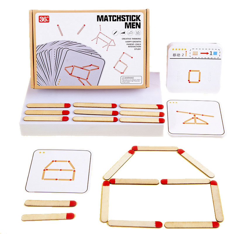 Montessori Matches Puzzles Gam - Party Games Kids Indoor のレビューと価格