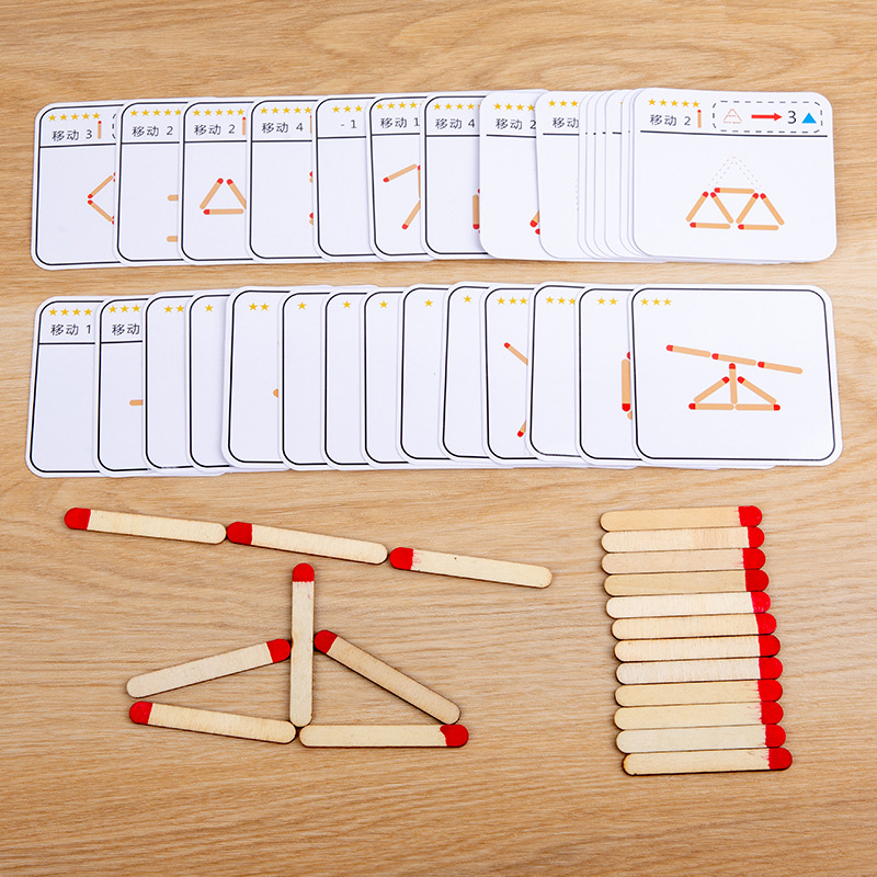 Montessori Matches Puzzles Gam - Party Games Kids Indoor のレビューと価格