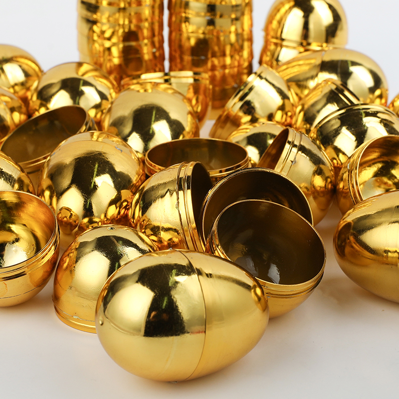 6PCS Golden Easter Eggs Plasti - Party Games Egg のレビューと価格