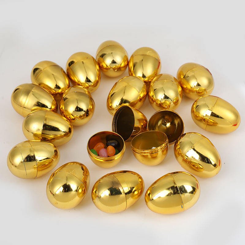 6PCS Golden Easter Eggs Plasti - Party Games Egg のレビューと価格