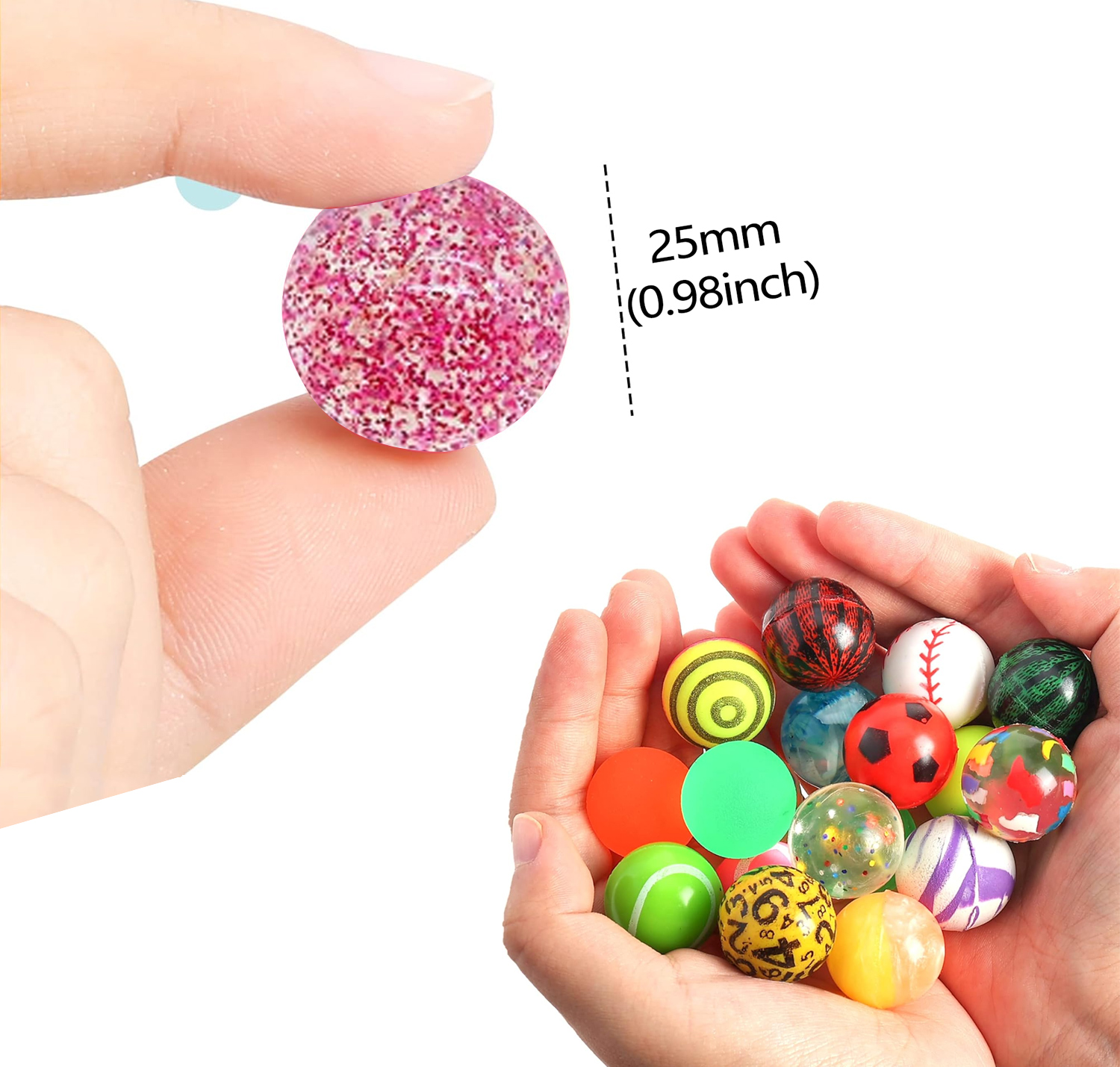 6/100PCS Halloween Bouncy Ball - Party Games Easter のレビューと価格