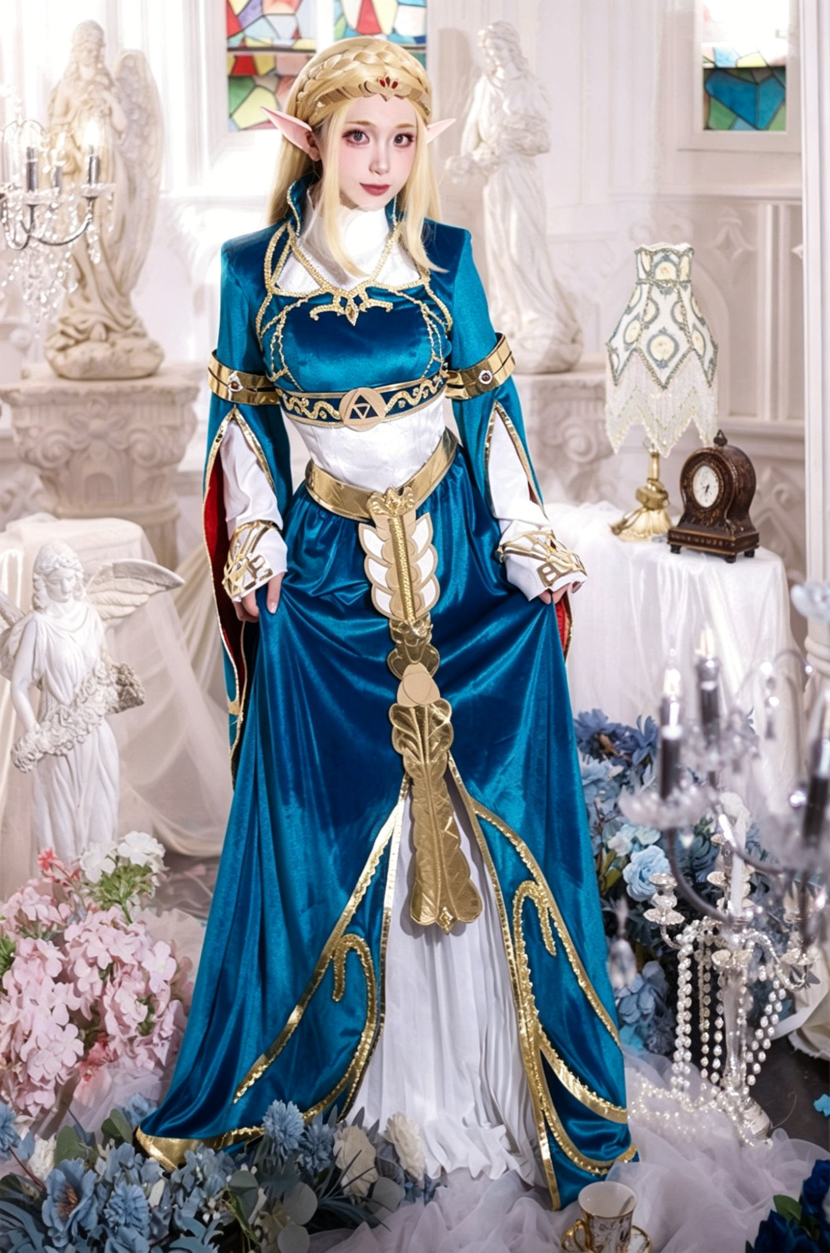 Classy Blue Dress Cosplay Cost - Zelda Party Games のレビューと価格