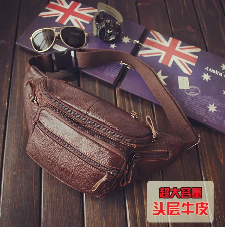 Genuine Cowhide Leather Waist  - Sack Race Bag のレビューと価格