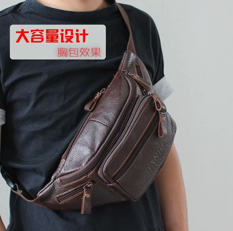 Genuine Cowhide Leather Waist  - Sack Race Bag のレビューと価格