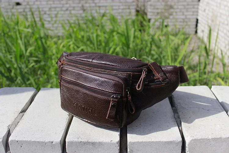 Genuine Cowhide Leather Waist  - Sack Race Bag のレビューと価格
