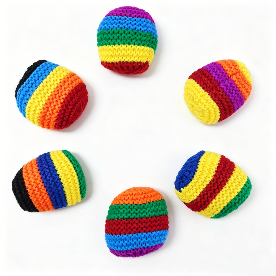 Hacky Sack Rainbow Striped Han - Party Games Good のレビューと価格