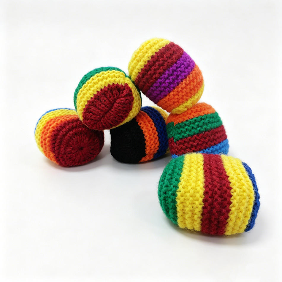 Hacky Sack Rainbow Striped Han - Party Games Good のレビューと価格