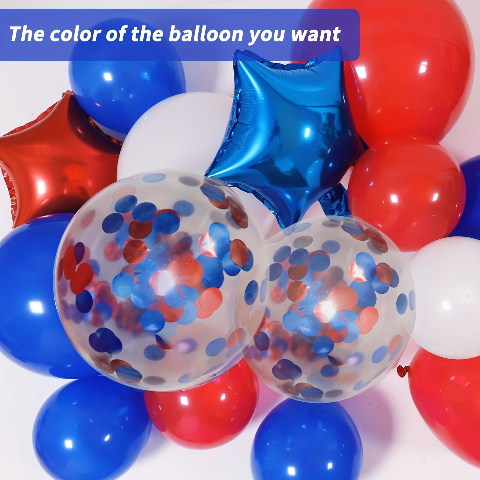 158pcs Red White Blue Patrioti - Party Games Easy のレビューと価格