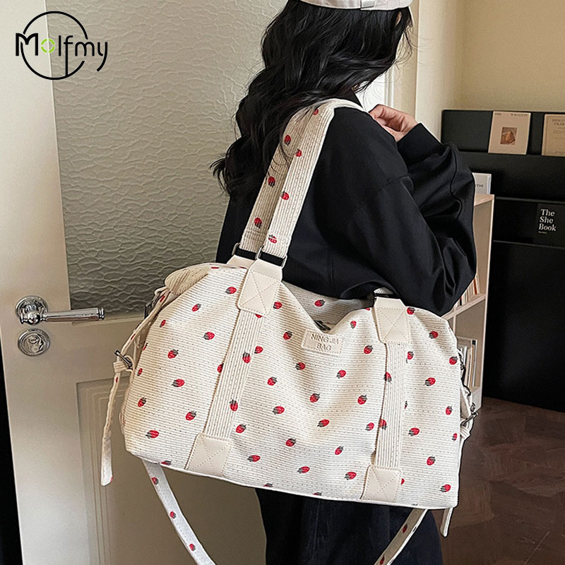 Corduroy Travel Tote Bag Large - Sack Race Bag のレビューと価格