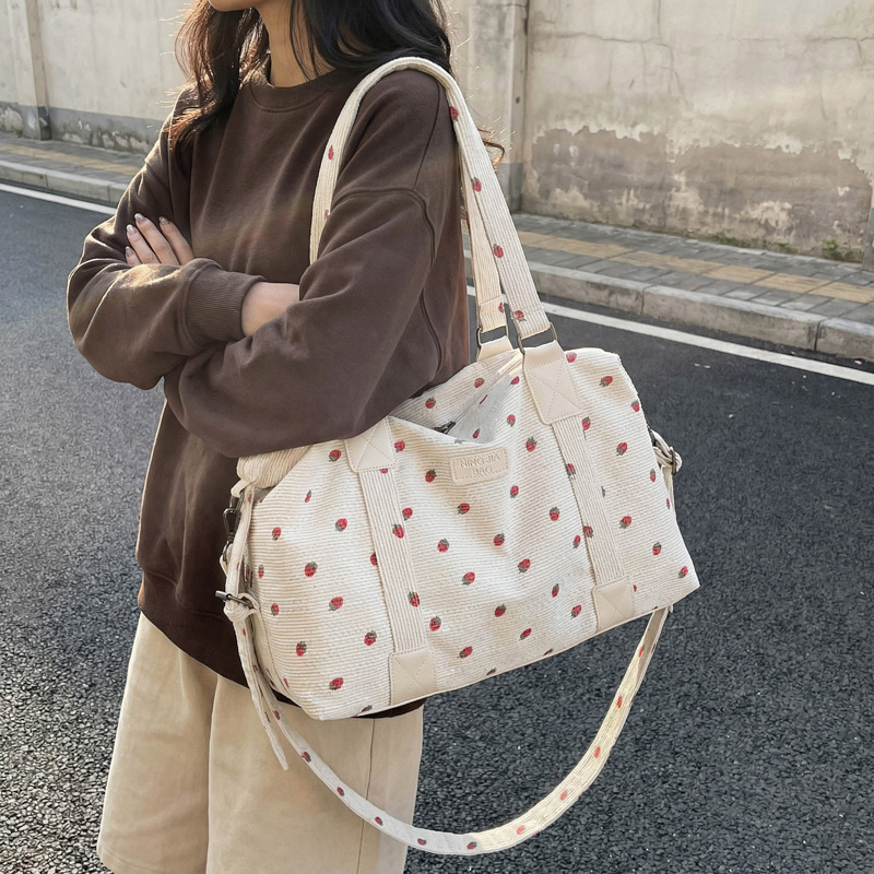 Corduroy Travel Tote Bag Large - Sack Race Bag のレビューと価格