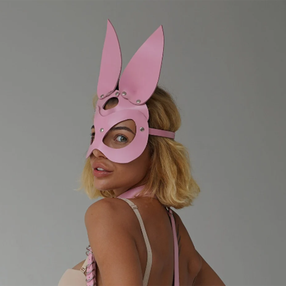 Bunny Mask Rabbit Ears Half Ma - Party Games Bunny のレビューと価格