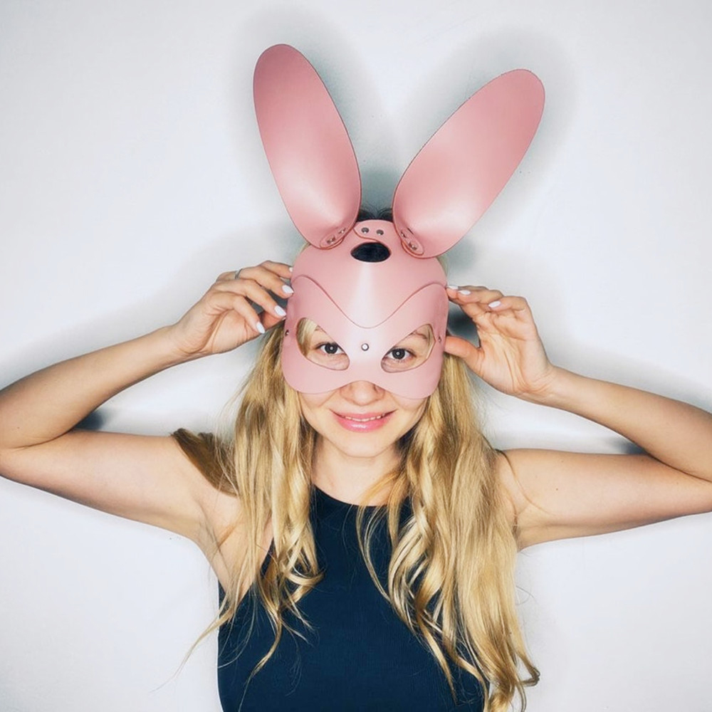Bunny Mask Rabbit Ears Half Ma - Party Games Bunny のレビューと価格