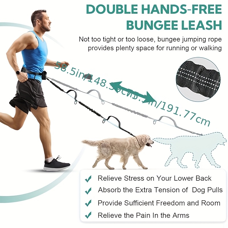 Hands-Free Dog Leash, Waist Ba - Sack Race Bag のレビューと価格