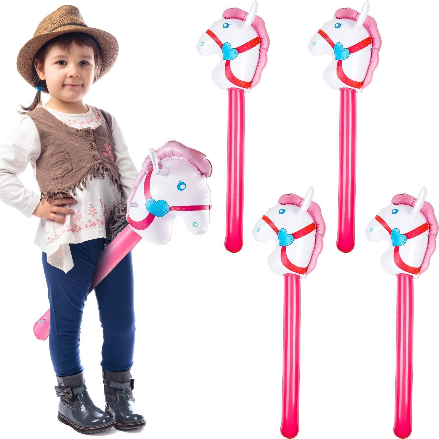 Inflatable Horsehead Stick Uni - Party Games Bunny のレビューと価格
