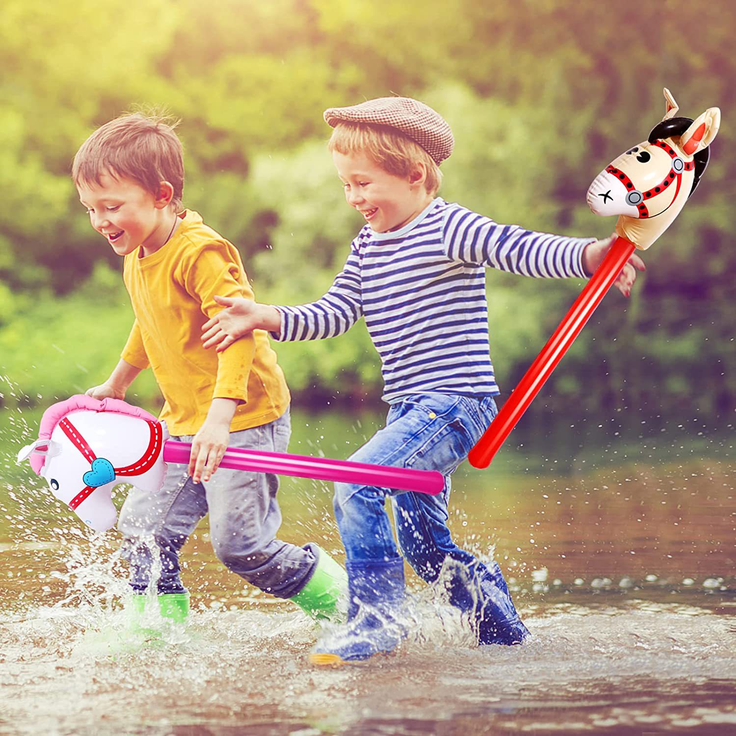 Inflatable Horsehead Stick Uni - Party Games Bunny のレビューと価格