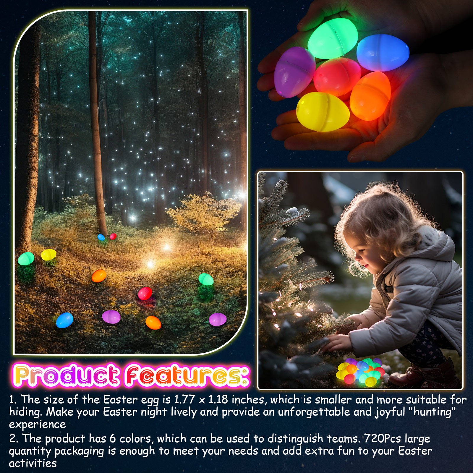 100-300Set Easter Eggs with Mi - Party Games Egg のレビューと価格