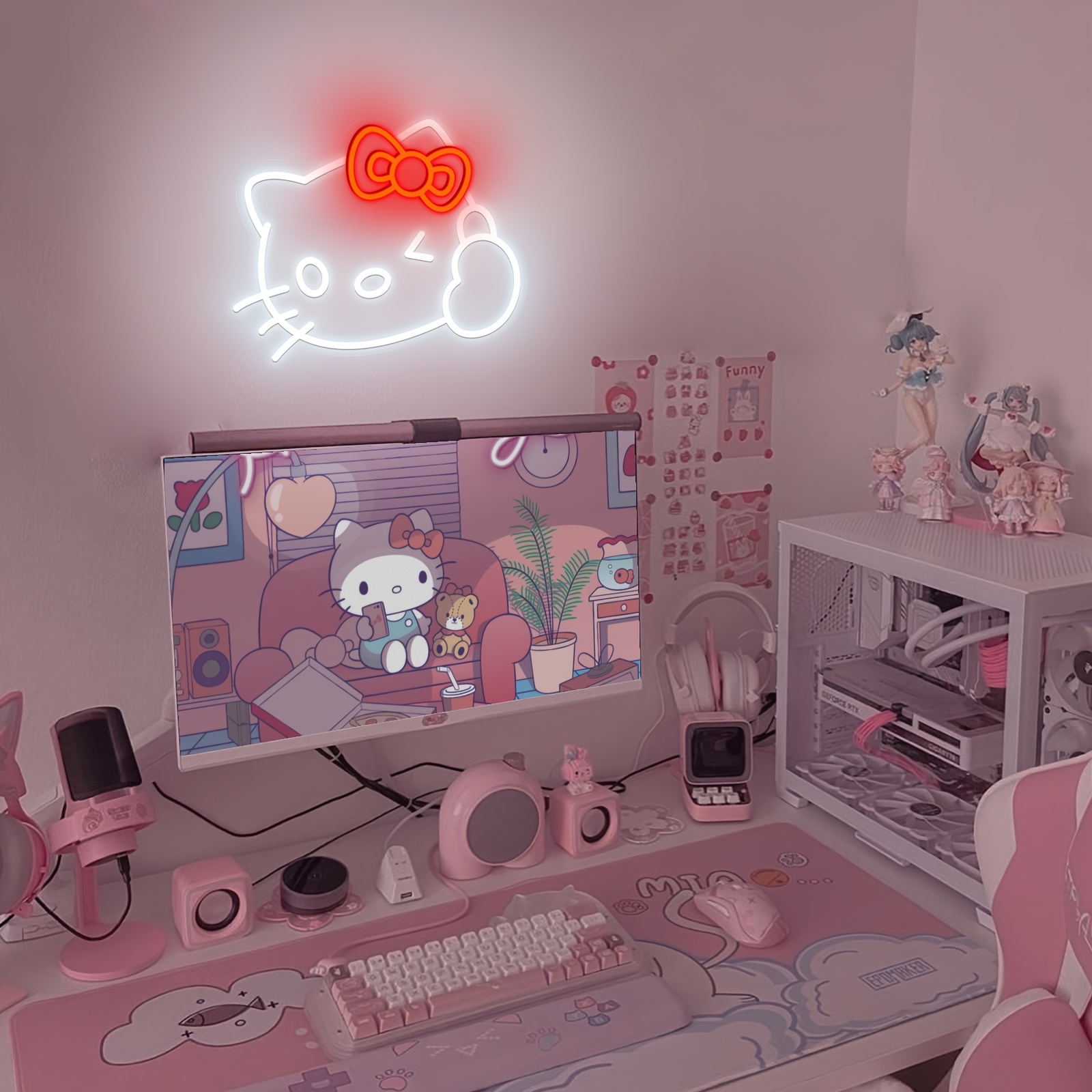 Hello Kitty LED Neon Sign Wall - Play Friends Party Games のレビューと価格
