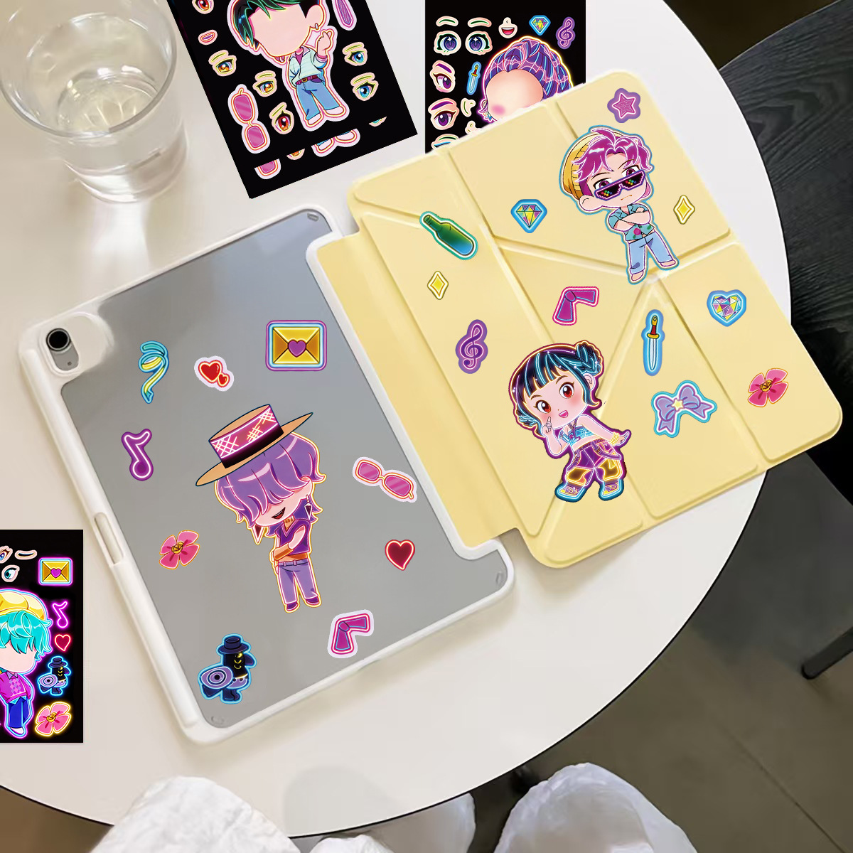 8pcs Funny Girls Stickers Toys - Party Games Music のレビューと価格