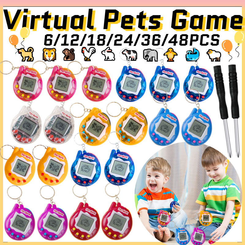 6-48PCS Virtual Pet Keychain D - Party Games Console のレビューと価格