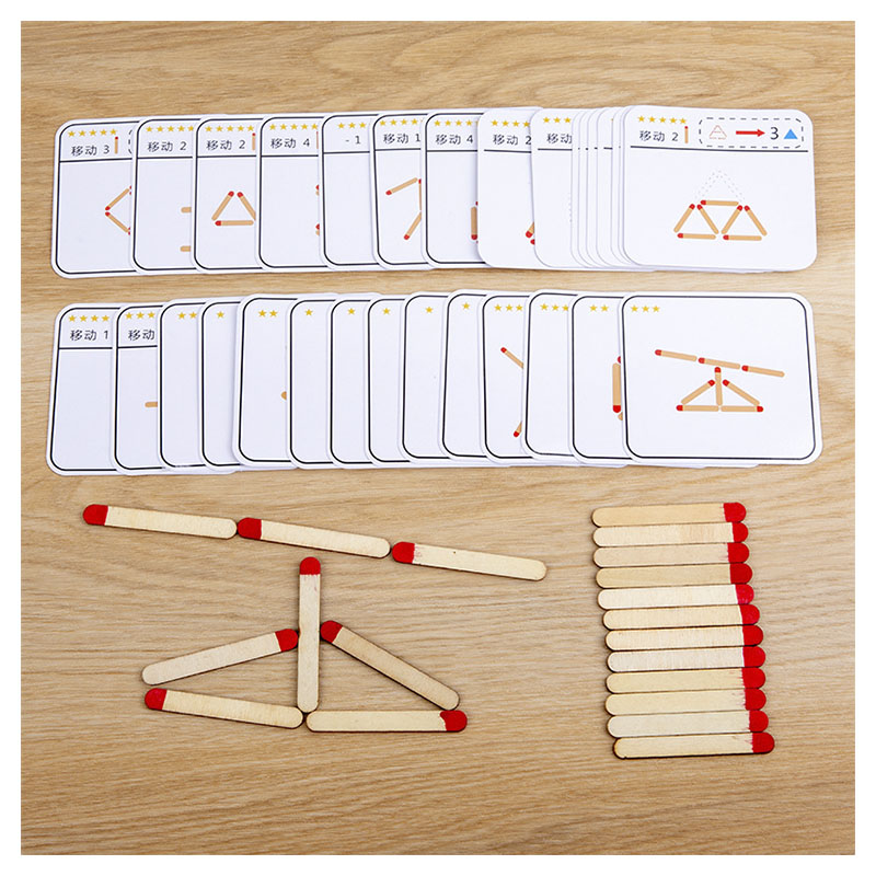 Montessori Matches Puzzles Gam - Party Games Kids Indoor のレビューと価格