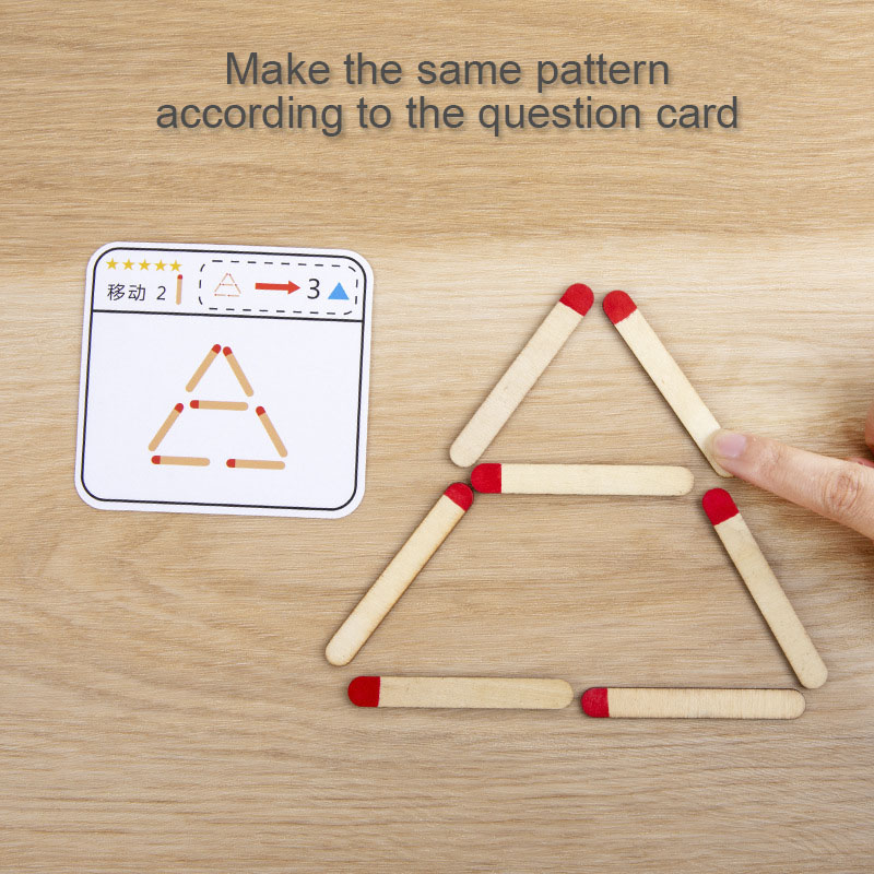 Montessori Matches Puzzles Gam - Party Games Kids Indoor のレビューと価格