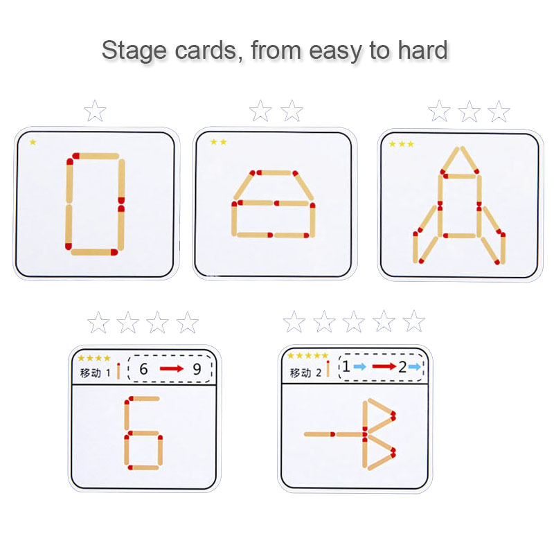 Montessori Matches Puzzles Gam - Party Games Kids Indoor のレビューと価格