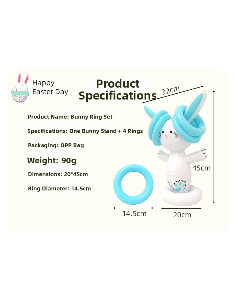 Easter Inflatable Bunny Ring T - Party Games Easter のレビューと価格