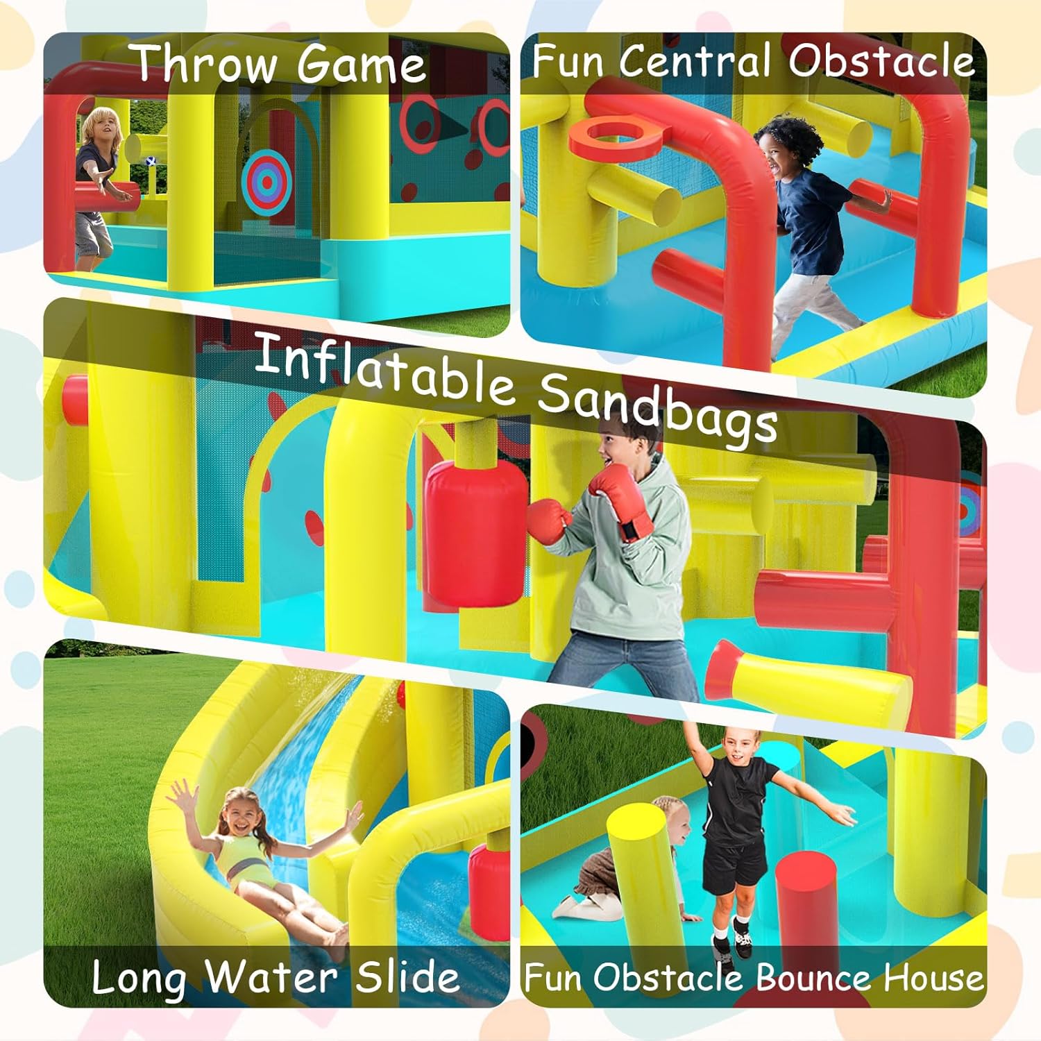 Kids Inflatable Water Slide Bo - Party Games Indoor のレビューと価格