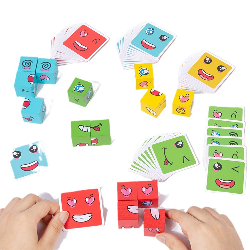 1Pcs Expressions Matching Puzz - Party Games Kids Indoor のレビューと価格