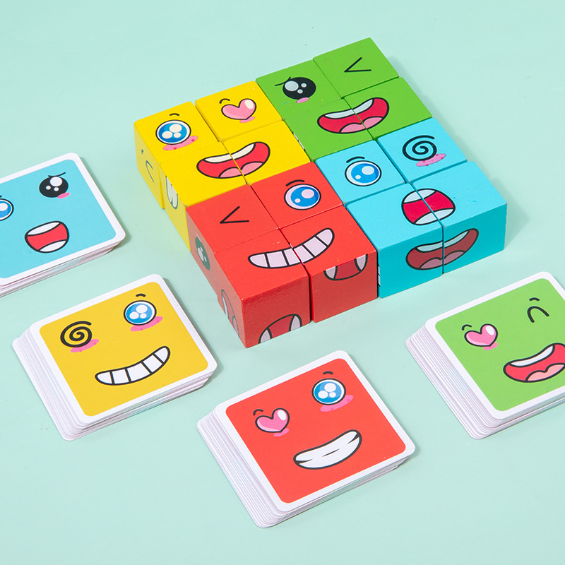 1Pcs Expressions Matching Puzz - Party Games Kids Indoor のレビューと価格