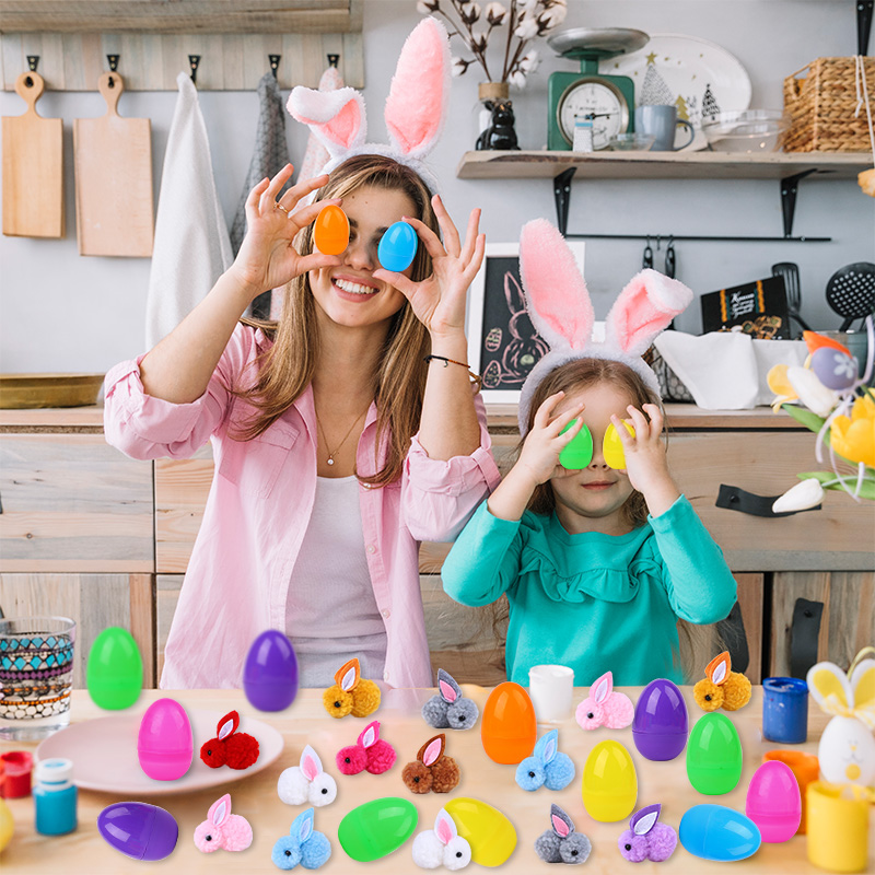 24Pcs Cute Easter Egg with Rab - Party Games Egg のレビューと価格