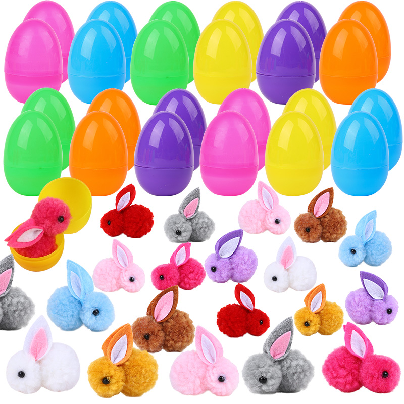 24Pcs Cute Easter Egg with Rab - Party Games Egg のレビューと価格