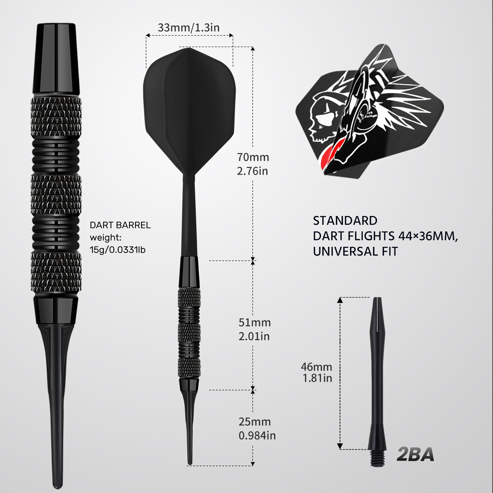 Huanqu Iron Dart Barrel Non-Sl - Party Games Easy のレビューと価格