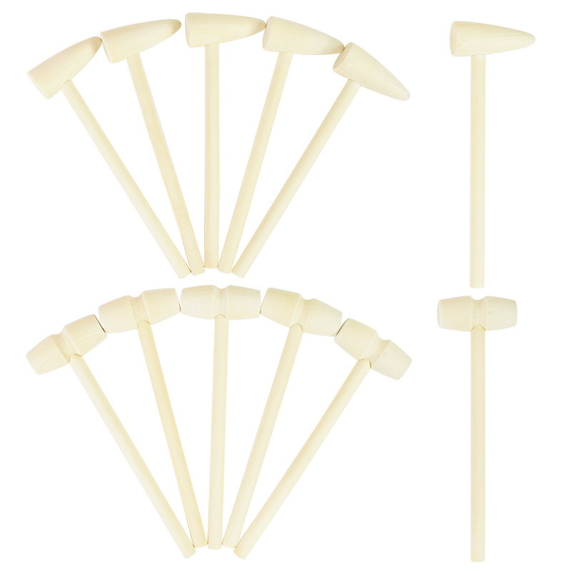 5pcs Wooden Mallets, Mini Hamm - Party Games Egg のレビューと価格