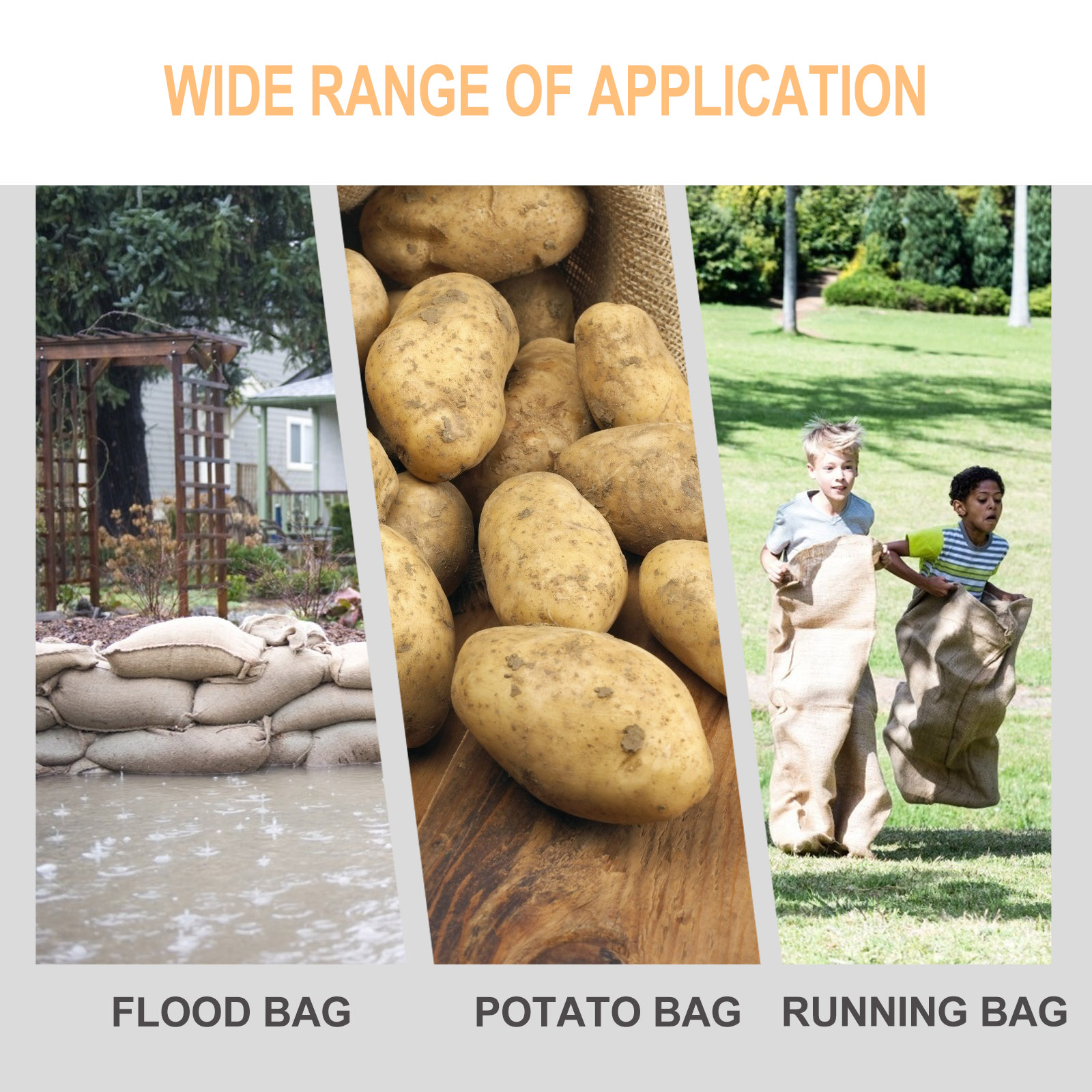 1pc Large Burlap Bag Multi-Fun - Sack Race Bag のレビューと価格