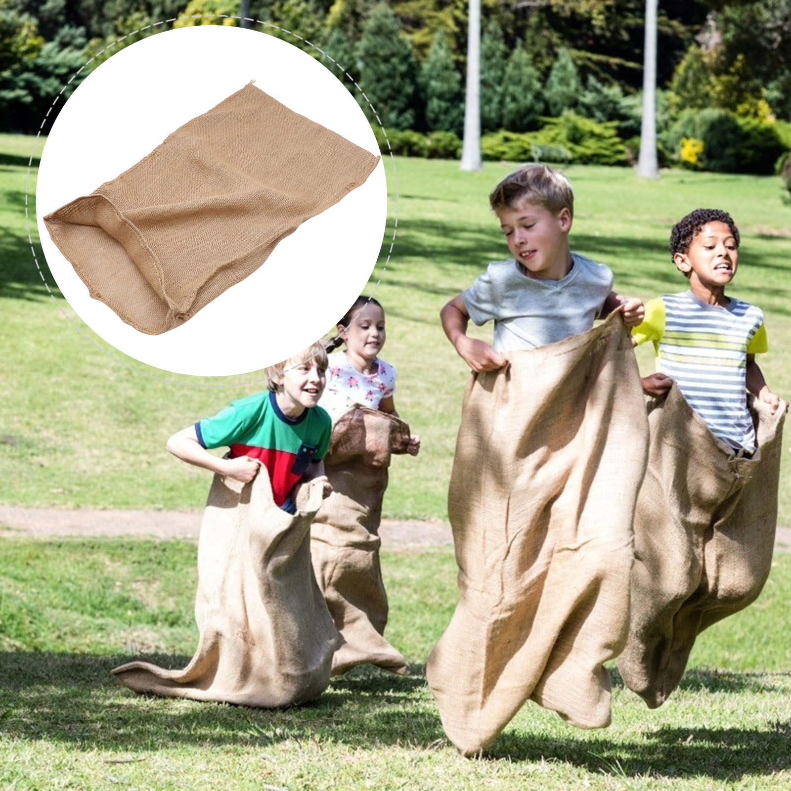 1pc Large Burlap Bag Multi-Fun - Sack Race Bag のレビューと価格