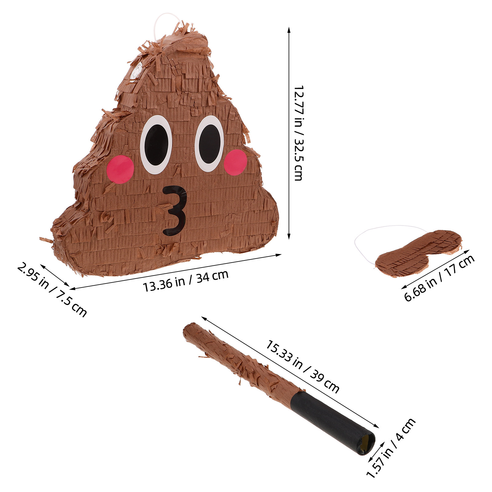 1Set Poop Themed Pinata Set fo - Party Games Easy のレビューと価格