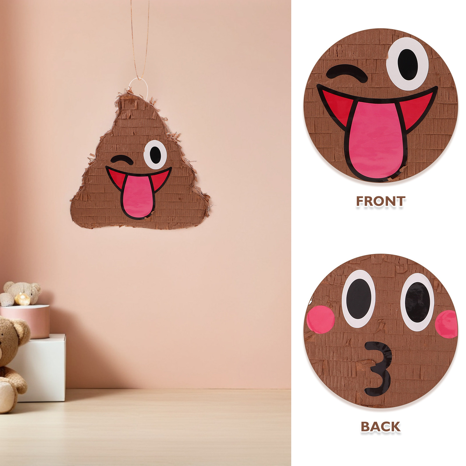 1Set Poop Themed Pinata Set fo - Party Games Easy のレビューと価格