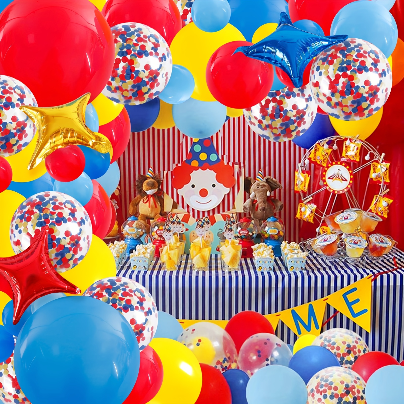 139Pcs Carnival Circus Balloon - Party Games Easy のレビューと価格